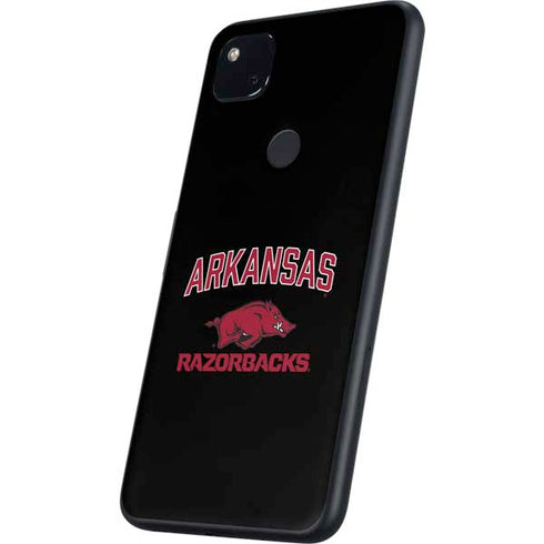 University of Arkansas-Fayetteville Razorbacks Black Google Pixel 4a Skin